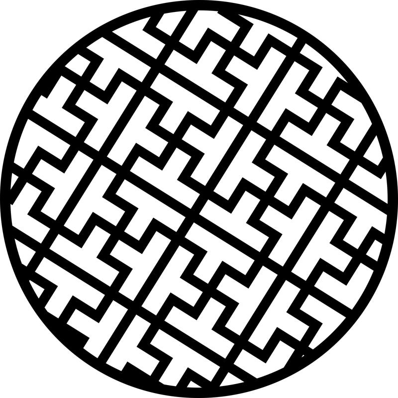 طرح الگوی تزئینی دایره‌ای مناسب برای استفاده در دستگاه های cnc چوب و cnc لیزر - circular decorative pattern design dxf file