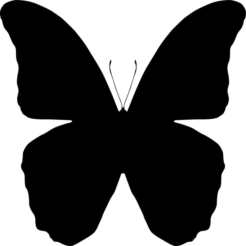 طرح فایل وکتور پروانه های شبح مانند مناسب برای استفاده در دستگاه های cnc چوب و cnc لیزر - butterfly silhouettes vector cdr file