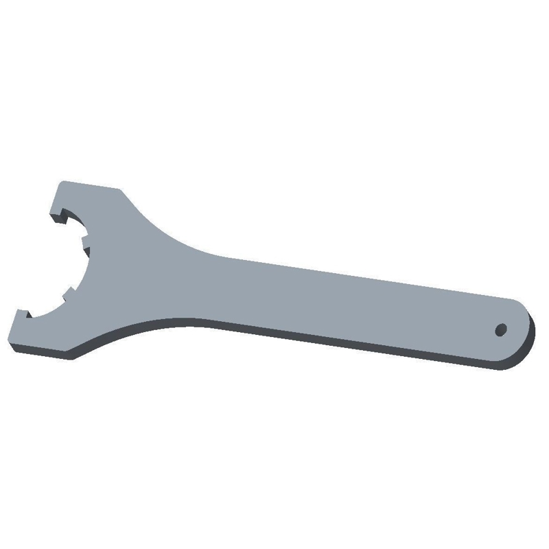 طرح مدل آچار er32um مناسب برای استفاده در دستگاه های cnc چوب و cnc لیزر - er32um wrench model dxf file
