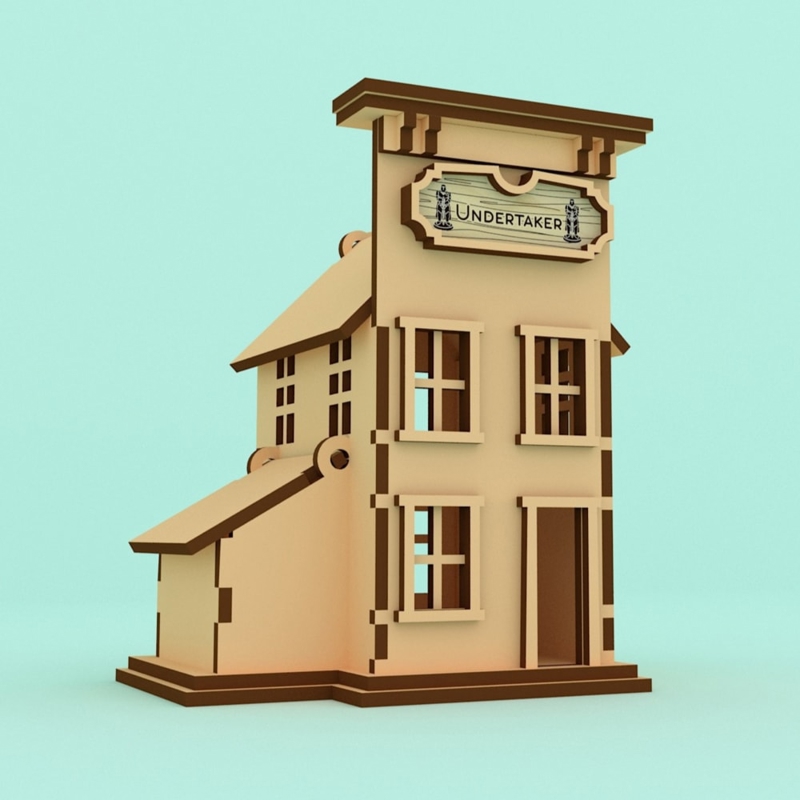 طرح خانه چوبی کوچک مناسب برای استفاده در دستگاه های cnc چوب و cnc لیزر - laser cut wooden small house ai file
