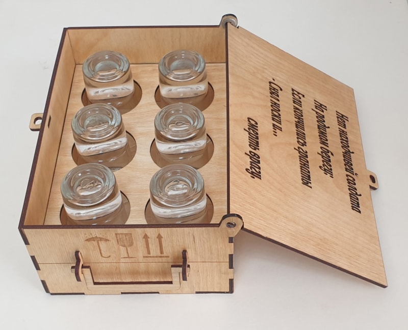 طرح جعبه سرباز مناسب برای استفاده در دستگاه های cnc چوب و cnc لیزر - laser cut soldier box cdr file