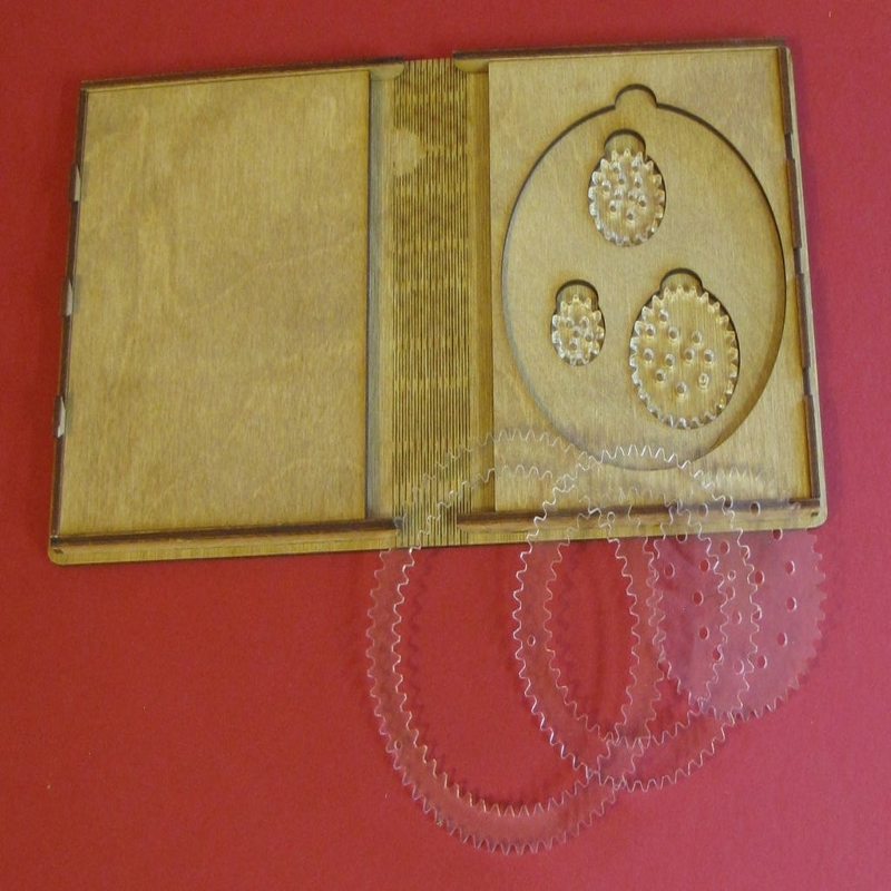 طرح اسپیروگراف اسباب بازی نقاشی اسپیروگراف اسباب بازی های آموزشی مناسب برای استفاده در دستگاه های cnc چوب و cnc لیزر - laser cut spirograph toy spirograph painter educational toys dxf file