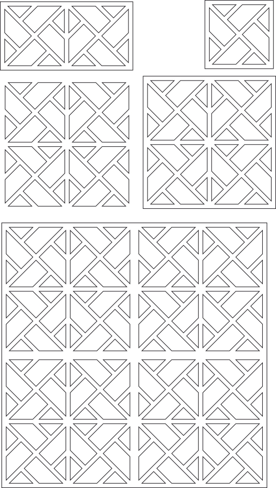 طرح و الگوی پنل های تزئینی، مناسب برای استفاده در دستگاه های cnc چوب و cnc لیزر - laser cut panels decorative pattern cdr file