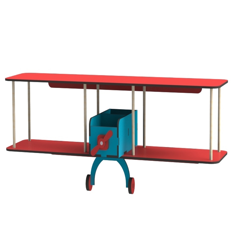 طرح قفسه هواپیما مناسب برای استفاده در دستگاه های cnc چوب و cnc لیزر - laser cut airplane shelf dxf file