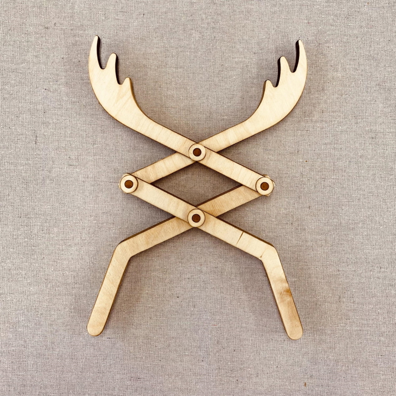 طرح اسباب بازی چنگک زن بازوی قیچی مناسب برای استفاده در دستگاه های cnc چوب و cnc لیزر - laser cut scissor arm grabber toy cdr file