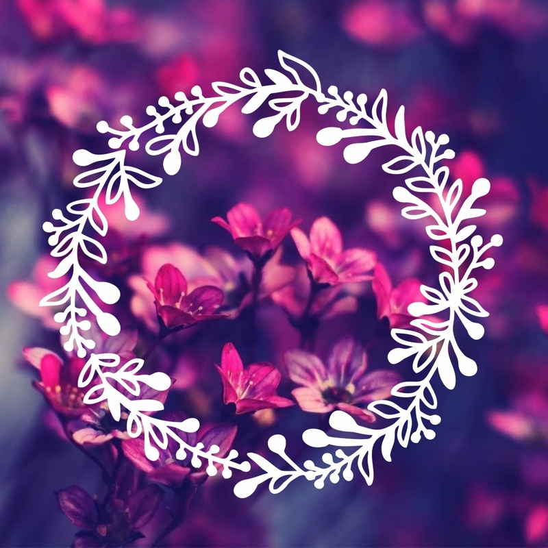 طرح گل و برگ و تزئینات حلقه گل مناسب برای استفاده در دستگاه های cnc چوب و cnc لیزر - laser cut engrave flower leaf wreath decoration cdr file