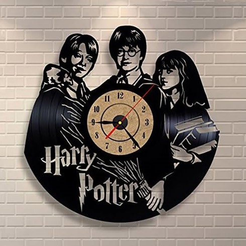طرح ساعت هری پاتر مناسب برای استفاده در دستگاه های cnc چوب و cnc لیزر - laser cut harry potter clock cdr file