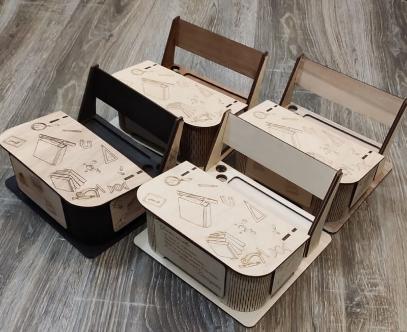 طرح میز تحریر برای معلمان مناسب برای استفاده در دستگاه های cnc چوب و cnc لیزر - laser cut desk organizer for teachers cdr file