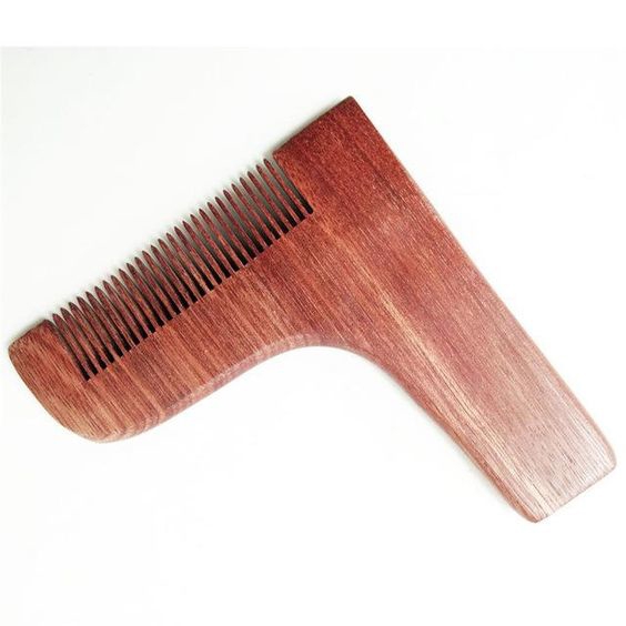 طرح ابزار ریش و سبیل مناسب برای استفاده در دستگاه های cnc چوب و cnc لیزر - laser cut beard shaping and styling tool comb cdr file
