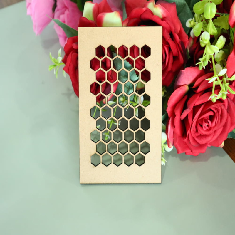 طرح لانه زنبوری مناسب برای استفاده در دستگاه های cnc چوب و cnc لیزر - laser cut honeycomb pattern cdr file