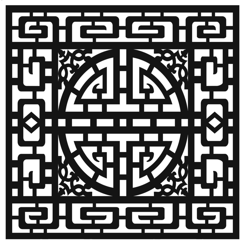 طرح الگوی اسلامی جلی مناسب برای استفاده در دستگاه های cnc چوب و cnc لیزر - islamic jali design pattern cdr file