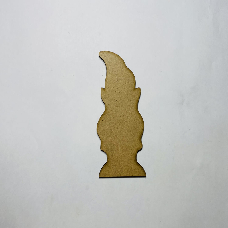 طرح گنوم چوبی باغ ناتمام مناسب برای استفاده در دستگاه های cnc چوب و cnc لیزر - laser cut garden gnome wooden cutout unfinished craft cdr file