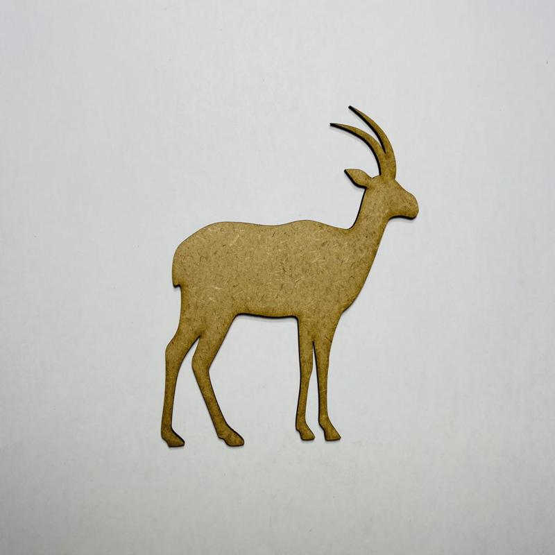 طرح آهو از جنس چوب مناسب برای استفاده در دستگاه های cnc چوب و cnc لیزر - laser cut wood antelope craft shape cutout cdr file