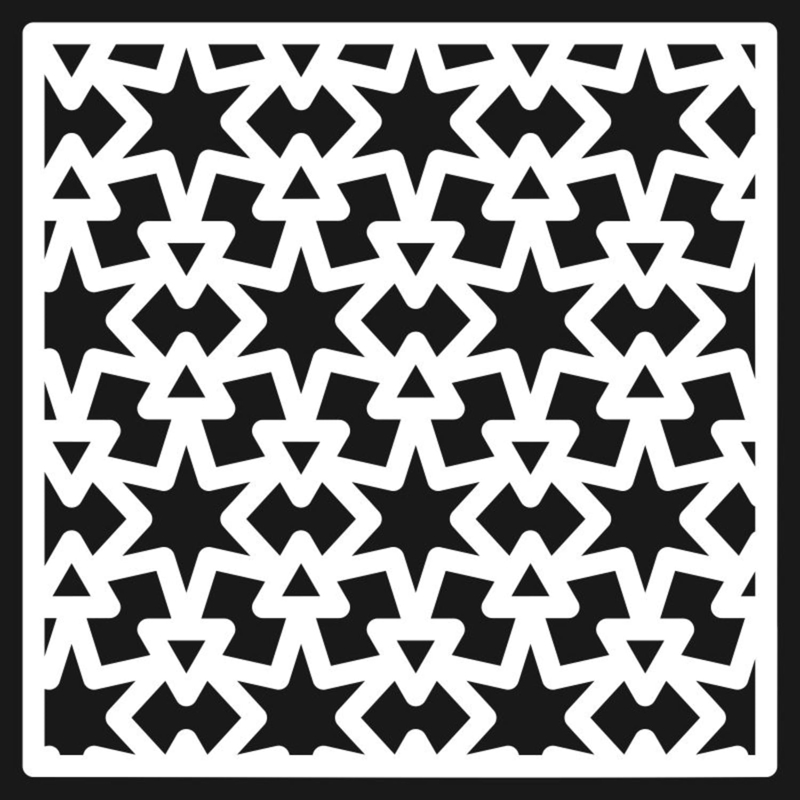 طرح ستاره مناسب برای استفاده در دستگاه های cnc چوب و cnc لیزر - laser cutting pattern cnc stars geometric cdr file