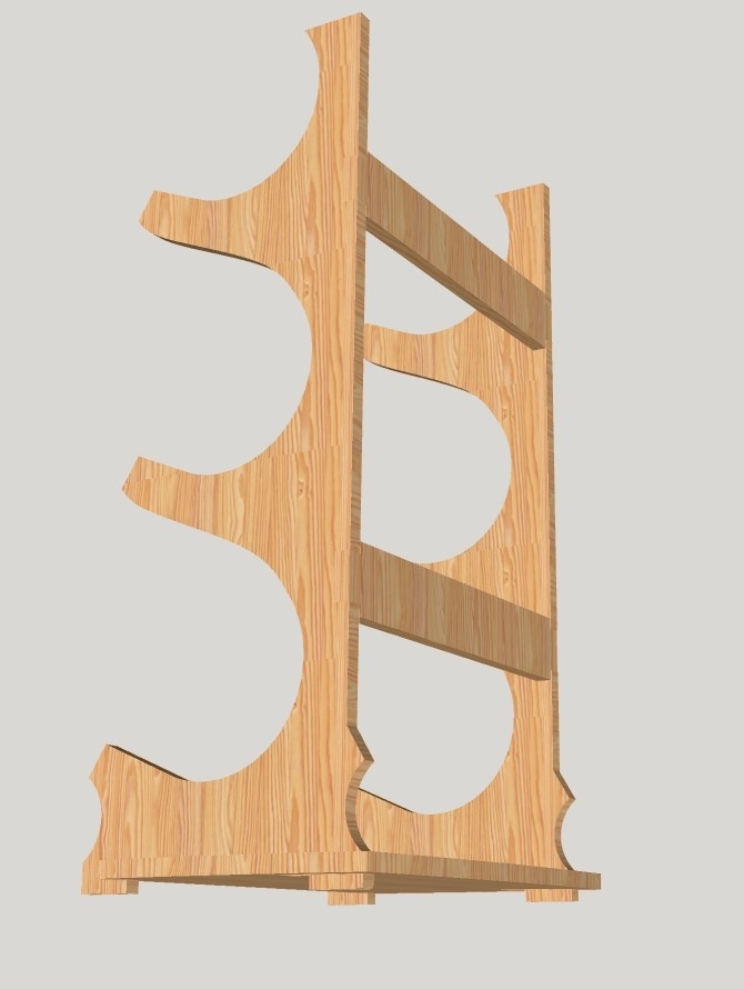 طرح جا لیوانی و جا بطری نوشابه مناسب برای استفاده در دستگاه های cnc چوب و cnc لیزر - laser cut wine stand wine bottle holder wine rack cdr file