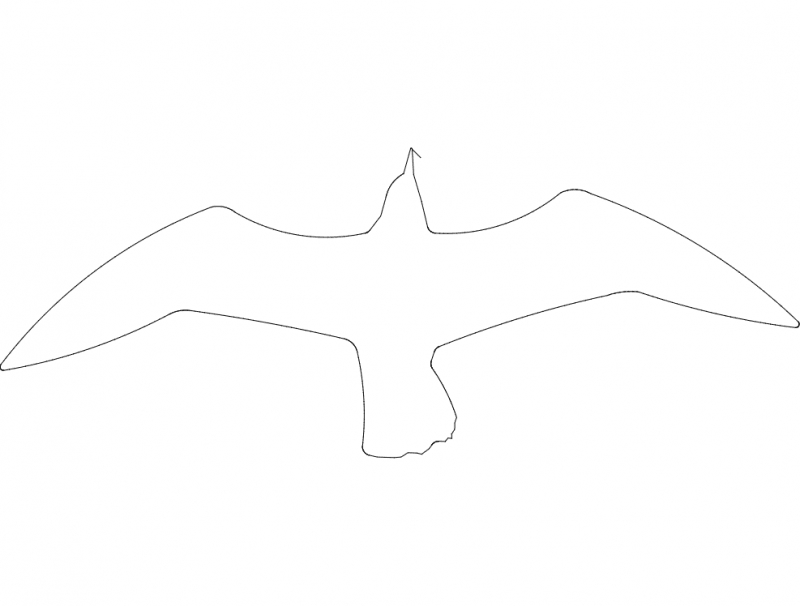 طرح گایوتا مناسب برای استفاده در دستگاه های cnc چوب و cnc لیزر - gaivota dxf file