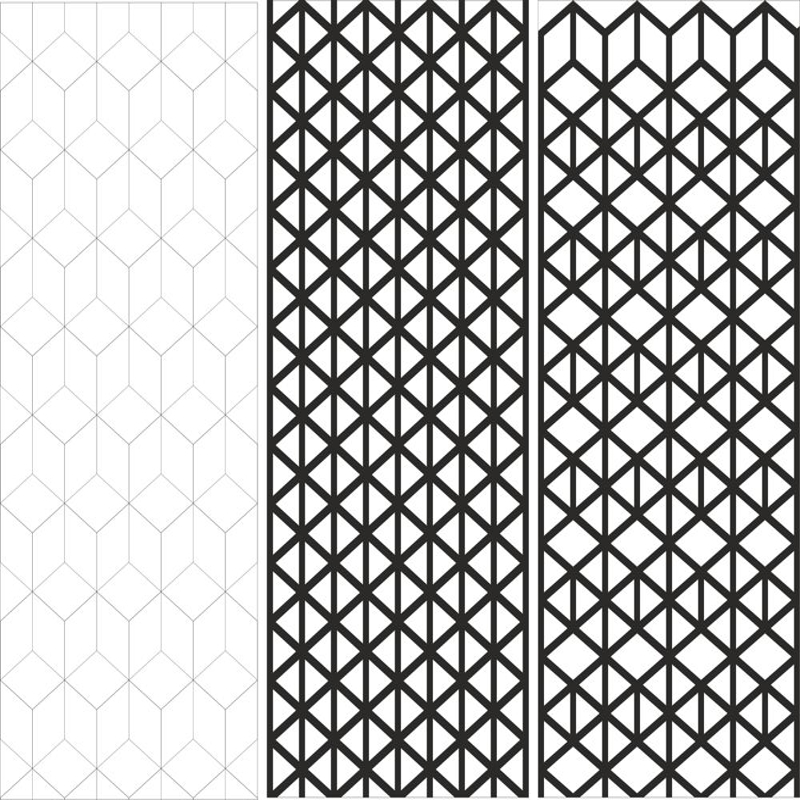 طرح فایل کورل با طرح وکتور خطوط انتزاعی بدون درز ( ) مناسب برای استفاده در دستگاه های cnc چوب و cnc لیزر - seamless abstract line pattern vector cdr file