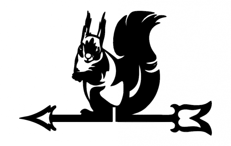 طرح وکتور silhouette بلکا مناسب برای استفاده در دستگاه های cnc چوب و cnc لیزر - belka silhouette vector dxf file