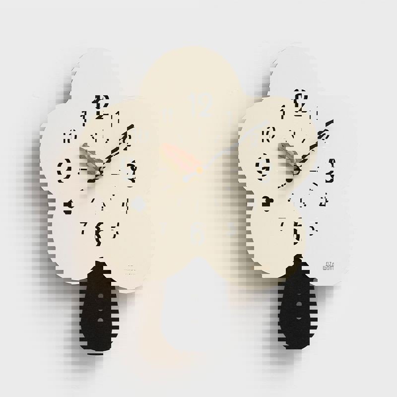 طرح ساعت دیواری زیبا برای دکوراسیون منزل مناسب برای استفاده در دستگاه های cnc چوب و cnc لیزر - laser cut cute wall clock home decor