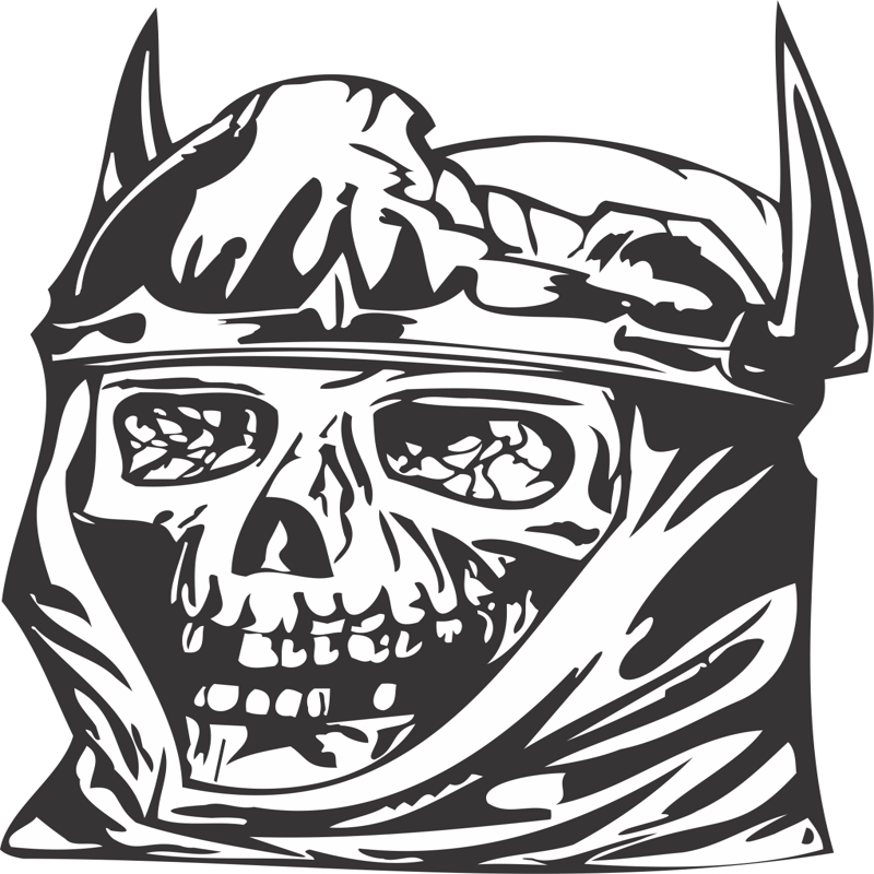طرح جمجمه پادشاه مناسب برای استفاده در دستگاه های cnc چوب و cnc لیزر - king skull dxf file