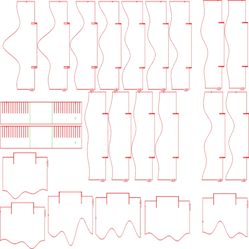 طرح سه بعدی زمین شناسی مناسب برای استفاده در دستگاه های cnc چوب و cnc لیزر - 3d landschaft dxf file