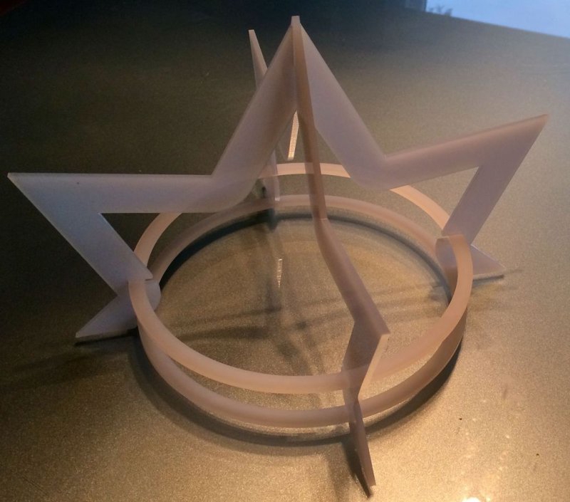 طرح تاج مهمانی مناسب برای استفاده در دستگاه های cnc چوب و cnc لیزر - laser cut party crown dxf file
