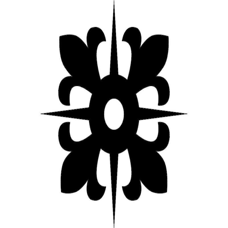 طرح و الگوی مشبک پاتل گل مناسب برای استفاده در دستگاه های cnc چوب و cnc لیزر - grille pattern design flower patel dxf file