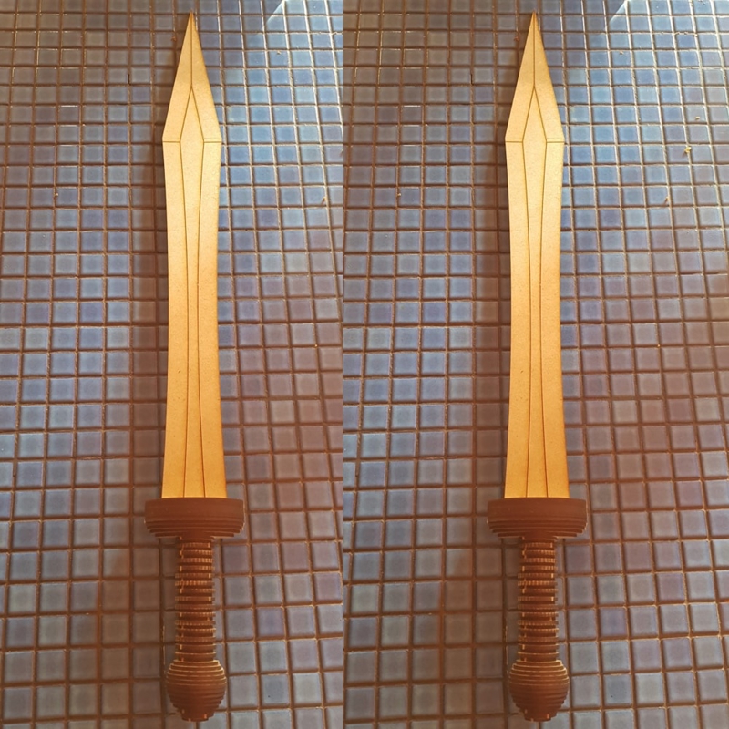 طرح شمشیر گلادیوس مناسب برای استفاده در دستگاه های cnc چوب و cnc لیزر - laser cut gladius sword dxf file