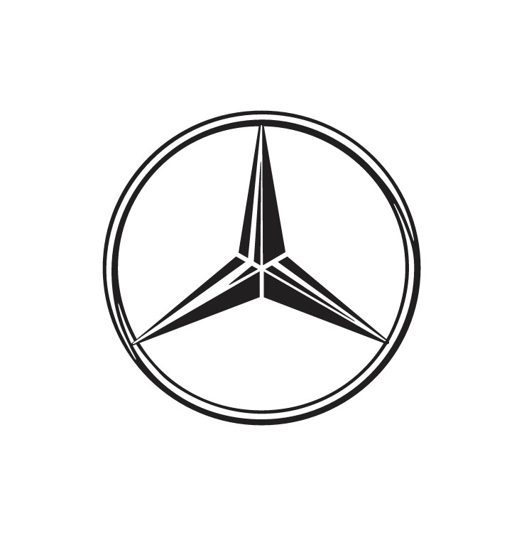طرح لوگوی مرسدس بنز مناسب برای استفاده در دستگاه های cnc چوب و cnc لیزر - mercedes benz logo cdr file