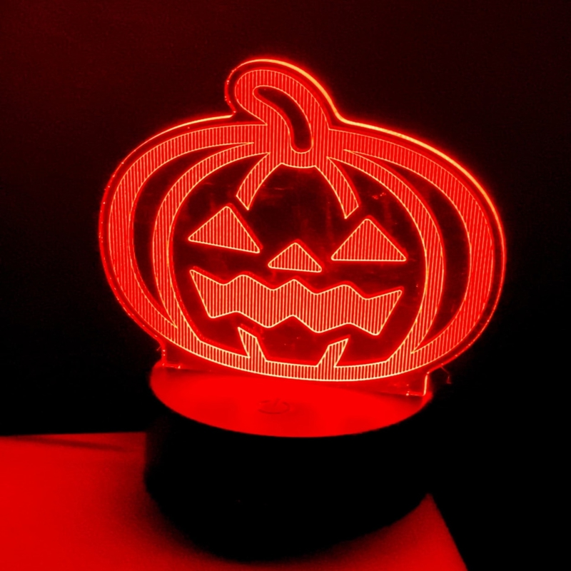 طرح چراغ آکریلیک جک او لنترن مناسب برای استفاده در دستگاه های cnc چوب و cnc لیزر - laser cut jack o lantern acrylic lamp svg file