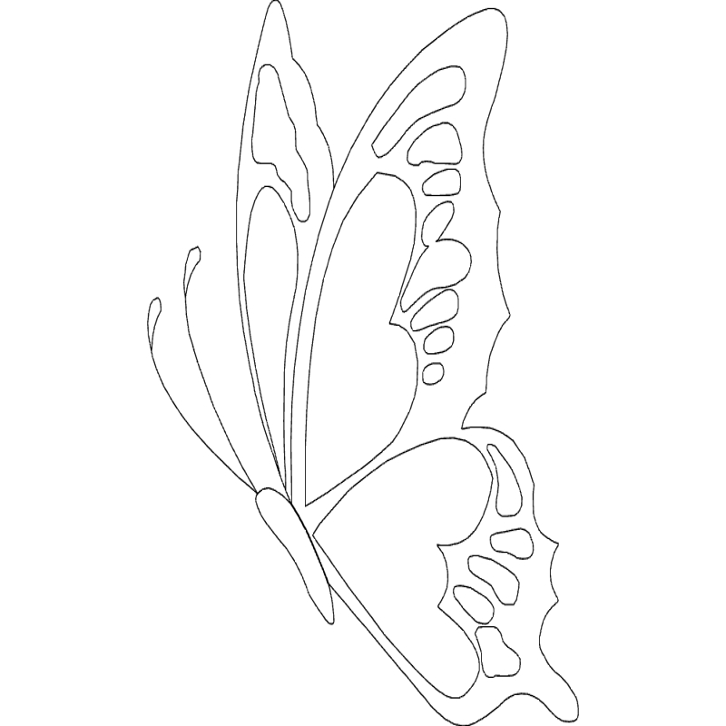 طرح پروانه مناسب برای استفاده در دستگاه های cnc چوب و cnc لیزر - butterfly dxf file