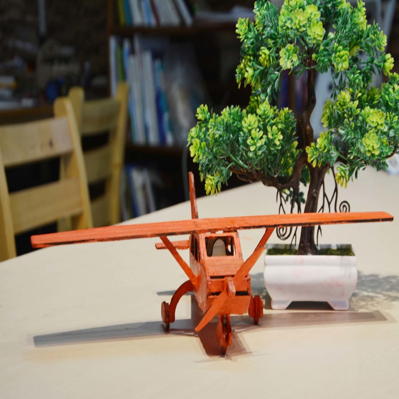 طرح هواپیمای چوبی مناسب برای استفاده در دستگاه های cnc چوب و cnc لیزر - laser cut wooden aircraft cdr file