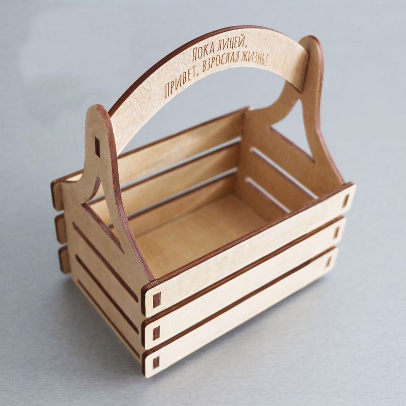 طرح سبد چوبی تزئینی مناسب برای استفاده در دستگاه های cnc چوب و cnc لیزر - laser cut wooden decorative basket dxf file