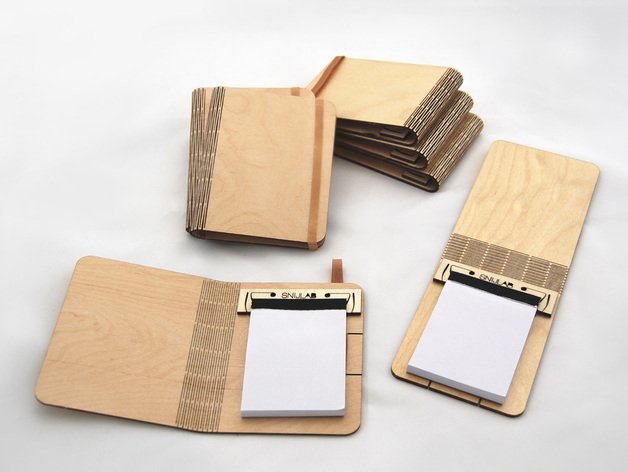 طرح دفترچه تاشو مناسب برای استفاده در دستگاه های cnc چوب و cnc لیزر - laser cut folding booklet dxf file