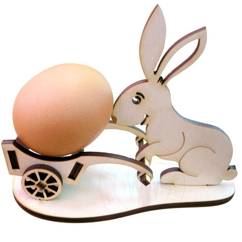 طرح خرگوش خرگوش عید پاک مناسب برای استفاده در دستگاه های cnc چوب و cnc لیزر - laser cut easter bunny rabbit cdr file