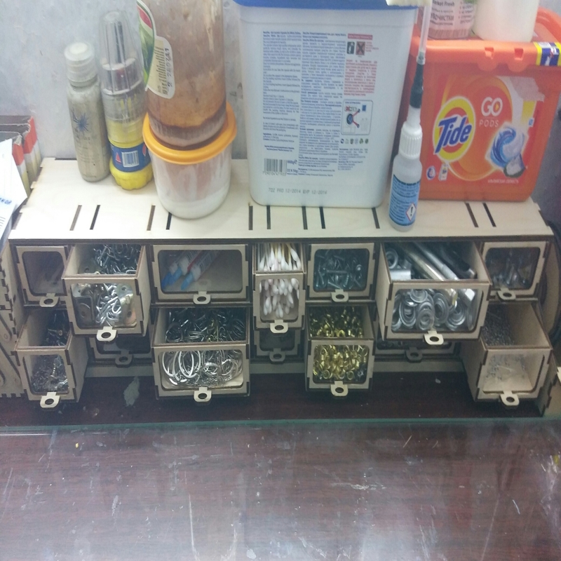 طرح قفسه کشویی مناسب برای استفاده در دستگاه های cnc چوب و cnc لیزر - laser cut rack with drawers cdr file