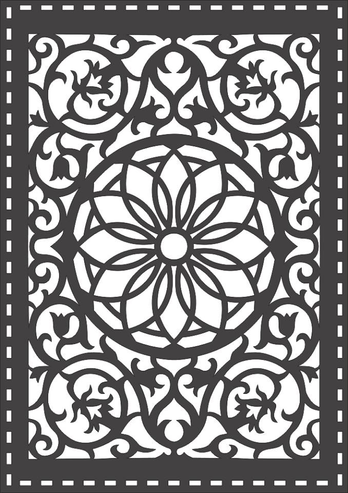 طرح cnc مناسب برای استفاده در دستگاه های cnc چوب و cnc لیزر - cnc pattern dxf file