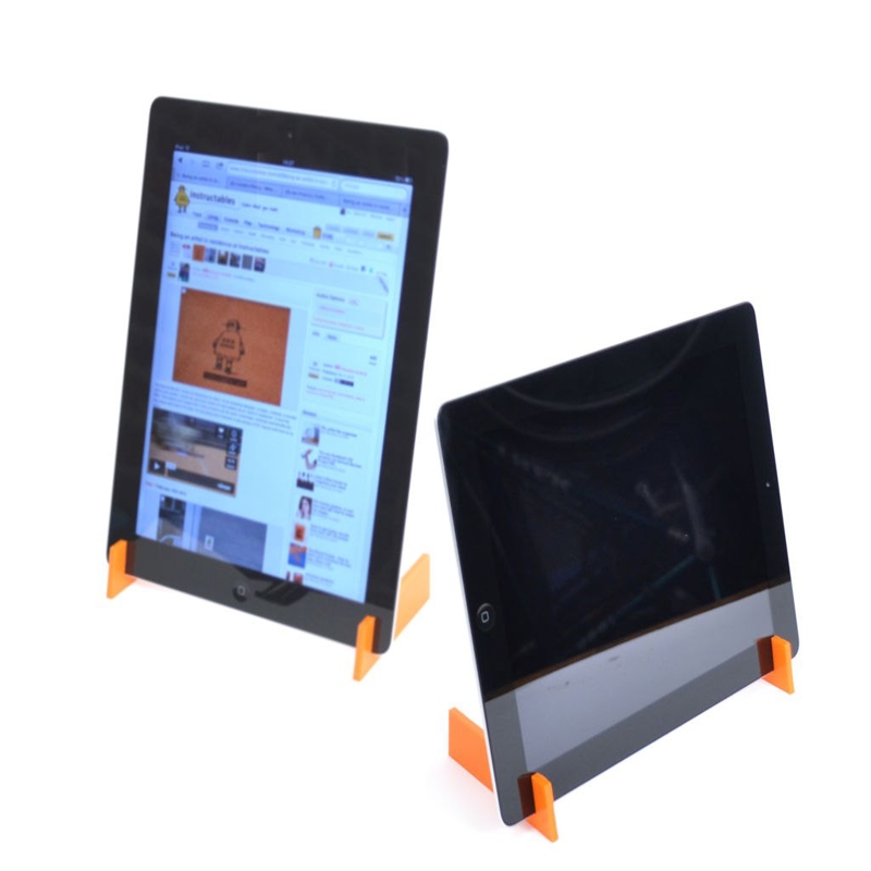 طرح پایه آیپد ۲ مناسب برای استفاده در دستگاه های cnc چوب و cnc لیزر - laser cut of the ipad 2 stand dxf file