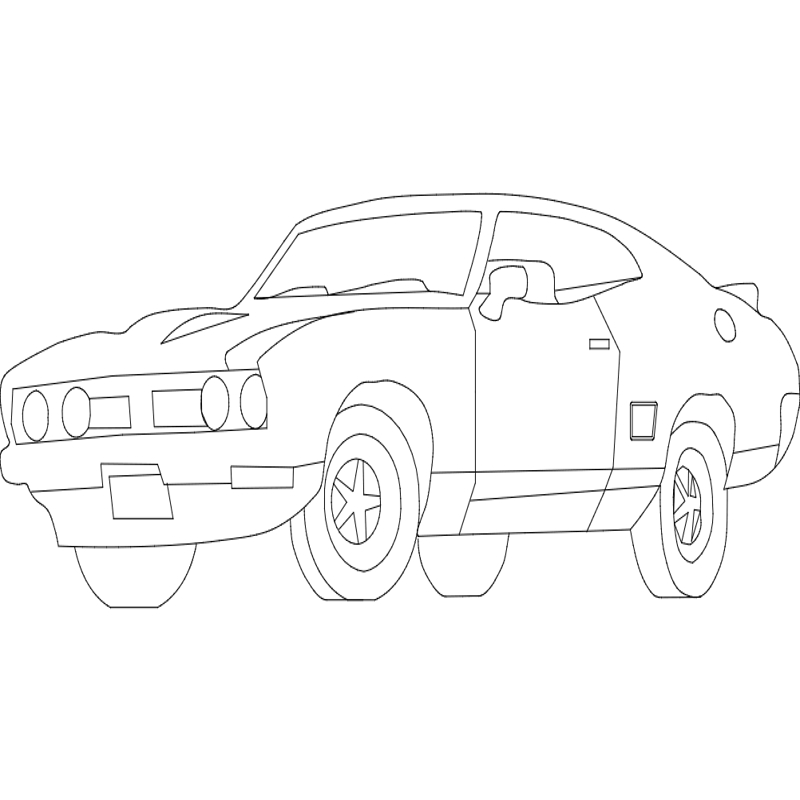 طرح مسیر ماشین مناسب برای استفاده در دستگاه های cnc چوب و cnc لیزر - car trace dxf file