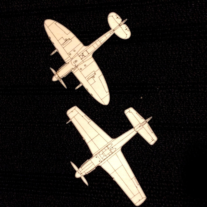 طرح اولیه هواپیما مناسب برای استفاده در دستگاه های cnc چوب و cnc لیزر - laser cut plane blueprints svg file