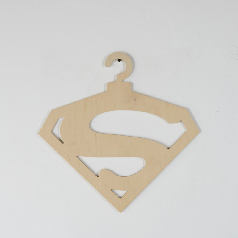 طرح آویز سوپرمن مناسب برای استفاده در دستگاه های cnc چوب و cnc لیزر - laser cut superman hanger cdr file