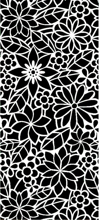 طرح گل انتزاعی مناسب برای استفاده در دستگاه های cnc چوب و cnc لیزر - abstract floral pattern dxf file