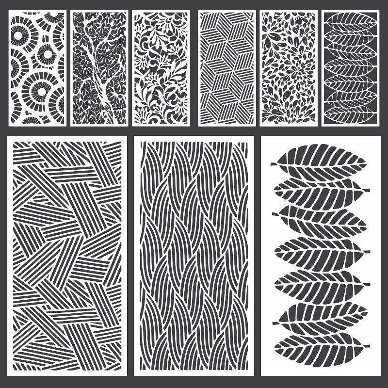 طرح های تزئینی کوره cnc مناسب برای استفاده در دستگاه های cnc چوب و cnc لیزر - decorative cnc laser cut grill designs dxf file