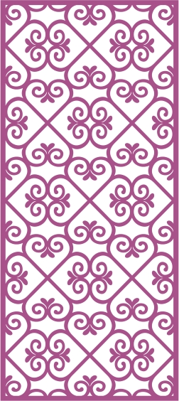 طرح پنل وکتور بدون درز شماره ۲۸۵ مناسب برای استفاده در دستگاه های cnc چوب و cnc لیزر - laser cut vector panel seamless 285 cdr file
