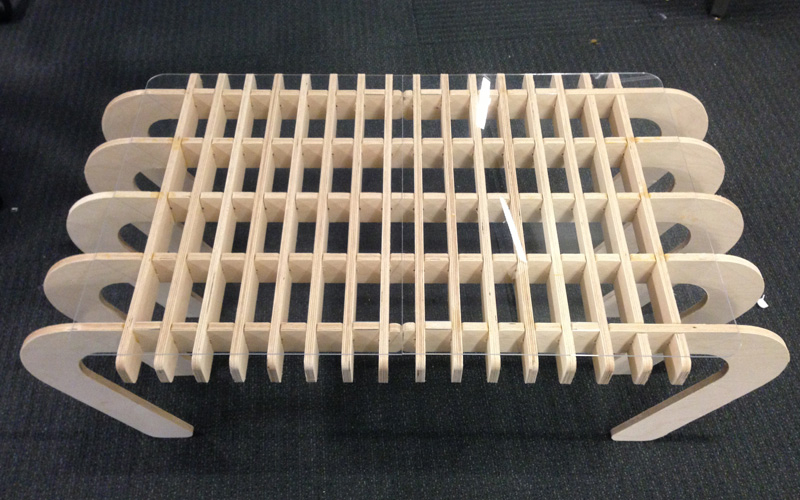 طرح میز تخته سه لا مدرن مناسب برای استفاده در دستگاه های cnc چوب و cnc لیزر - plywood table modern design dxf file