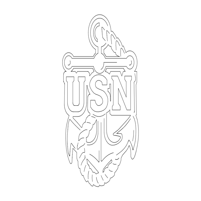 طرح لنگر usn مناسب برای استفاده در دستگاه های cnc چوب و cnc لیزر - usn anchor dxf file