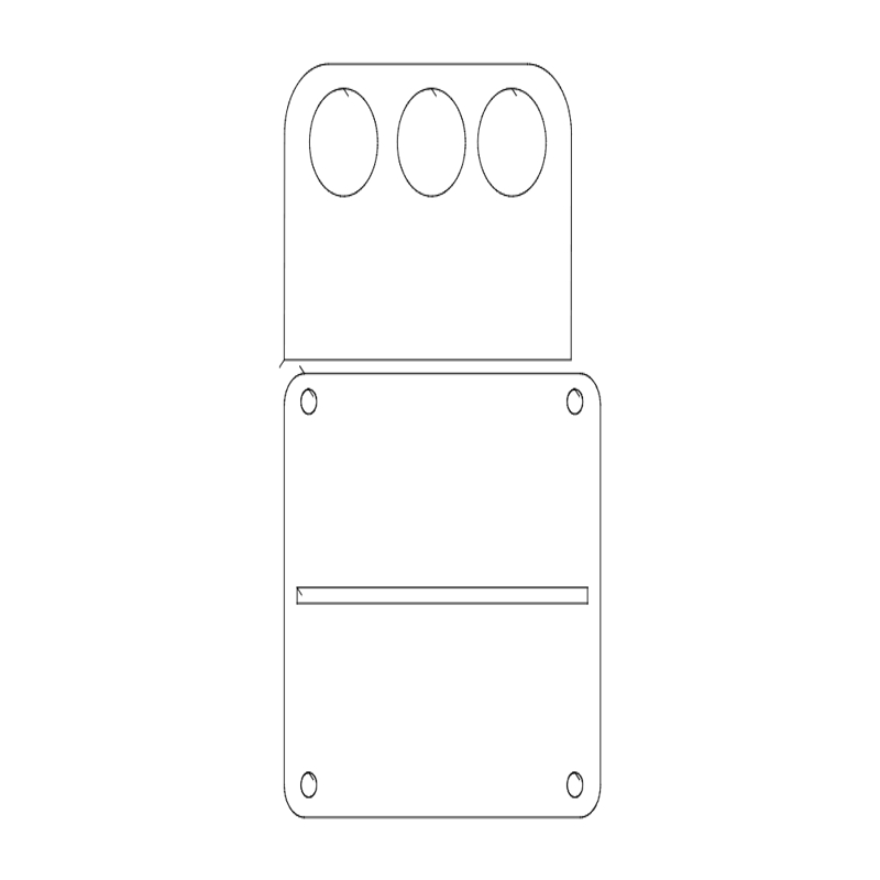 طرح براکت بالابر موتور cp مناسب برای استفاده در دستگاه های cnc چوب و cnc لیزر - engine lift bracket cp dxf file