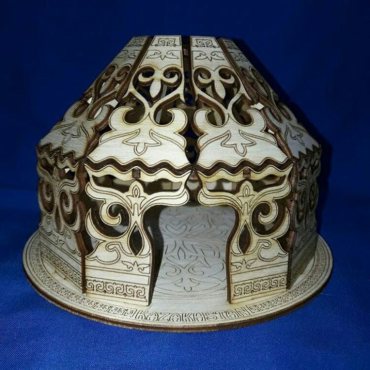 طرح سه میلی‌متری یورتا ۱۳ سانتی‌متری مناسب برای استفاده در دستگاه های cnc چوب و cnc لیزر - yurta 13 sm 3mm cdr file