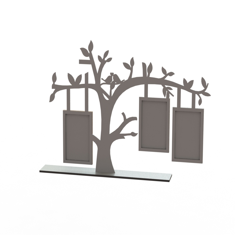 طرح قاب درخت مناسب برای استفاده در دستگاه های cnc چوب و cnc لیزر - tree frame laser cut cdr file