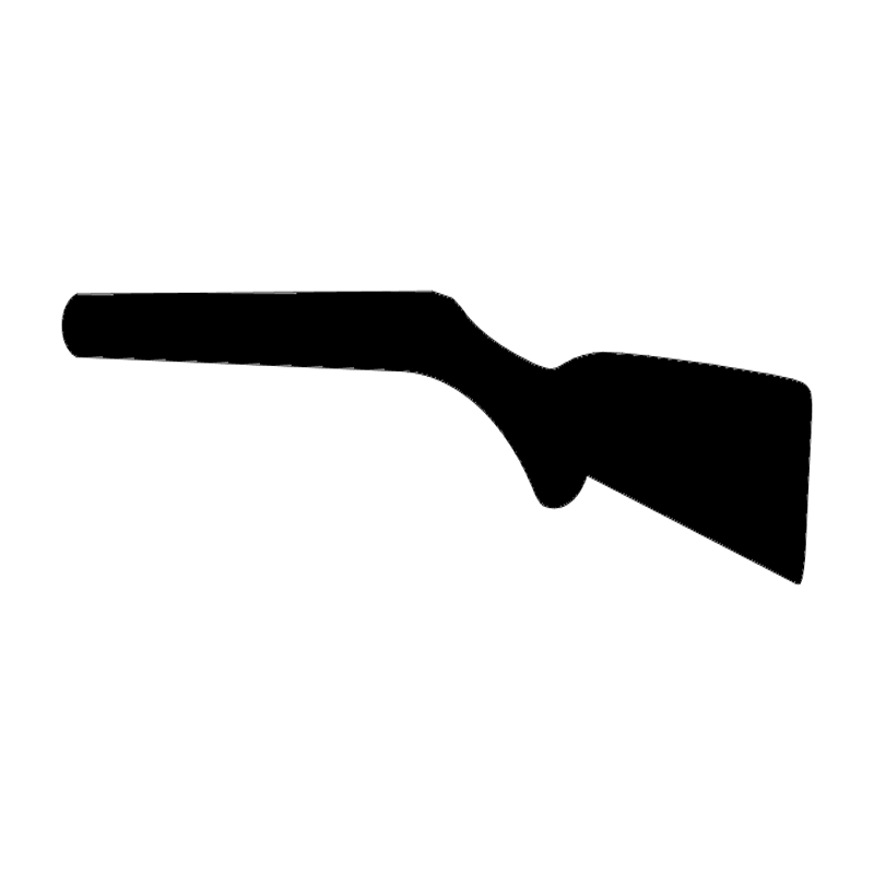 طرح اسلحه شماره ۲ مناسب برای استفاده در دستگاه های cnc چوب و cnc لیزر - rifle silhouette 2 dxf file